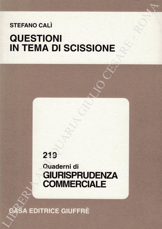 Questioni in tema di scissione | Immagine Gallery 2