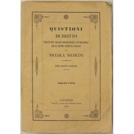 Quistioni di diritto. Trattate nelle conclusioni ne' discorsi ed in … | Immagine principale