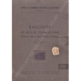 Raccolta di usi e di consuetudini vigenti nella provincia di …
