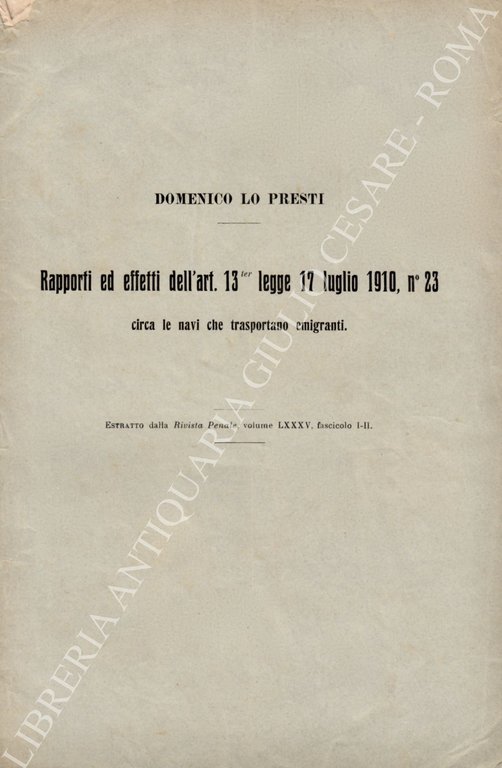 Rapporti ed effetti dell'art. 13 ter legge 17 luglio 1910, … | Immagine Gallery 2