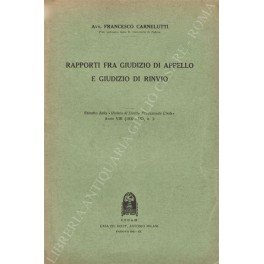 Rapporti fra giudizio di appello e giudizio di rinvio