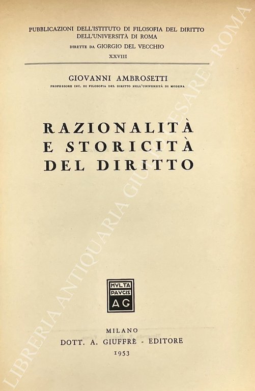 Razionalità e storicità del diritto | Immagine Gallery 2