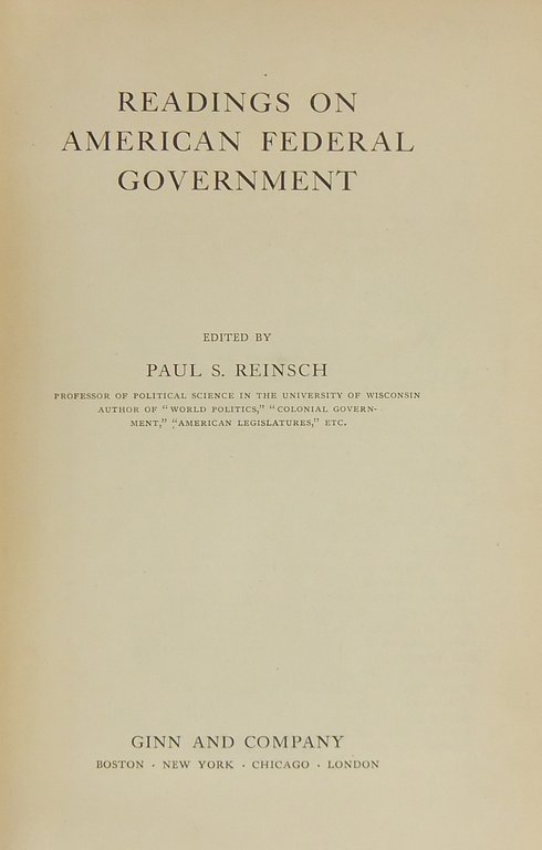 Readings on american federal government | Immagine Gallery 2