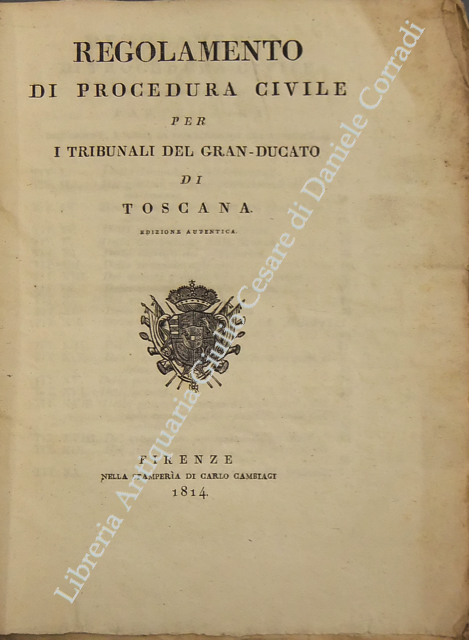 Regolamento di procedura civile per i tribunali del Gran-Ducato di … | Immagine Gallery 2