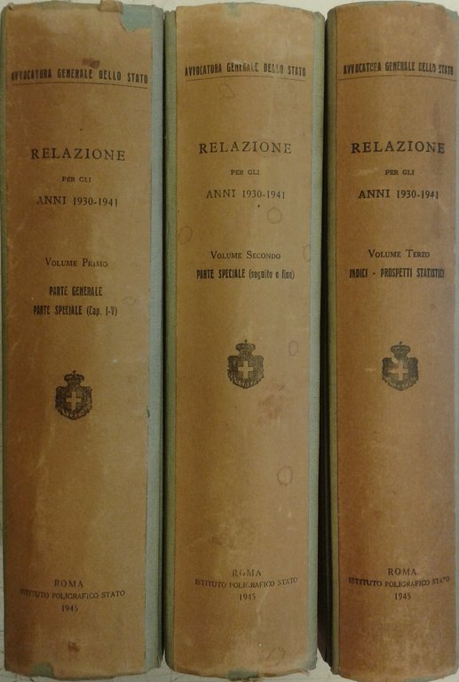 Relazione per gli anni 1930-1941. Presentata al Presidente del Consiglio … | Immagine Gallery 2