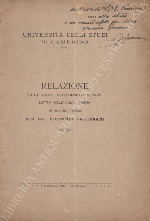 Relazione sull'anno accademico 1916-917 letta nell'Aula Magna | Immagine Gallery 2