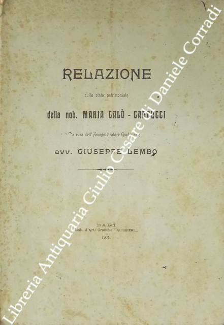Relazione sullo stato patrimoniale della nob. Maria Calò-Carducci | Immagine Gallery 2