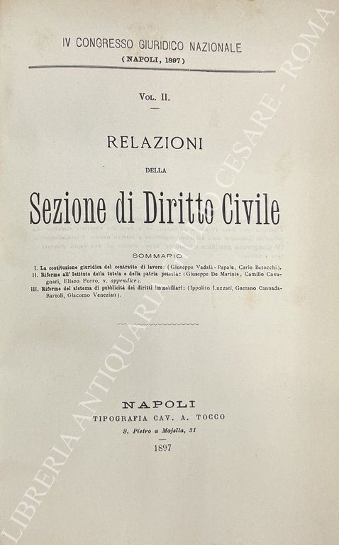 Relazioni della Sezione di Diritto Civile. Vol. II - 1: … | Immagine Gallery 2