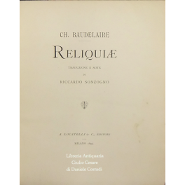 Reliquiae. Traduzione e note di Riccardo Sonzogno