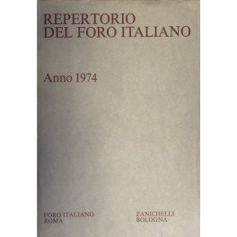 Repertorio Generale Annuale del Foro Italiano. Annata 1974 | Immagine principale