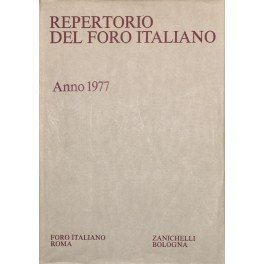 Repertorio Generale Annuale del Foro Italiano. Annata 1977