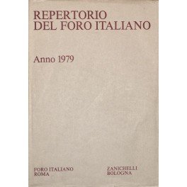 Repertorio Generale Annuale del Foro Italiano. Annata 1979