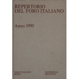 Repertorio Generale Annuale del Foro Italiano. Annata 1990 | Immagine principale