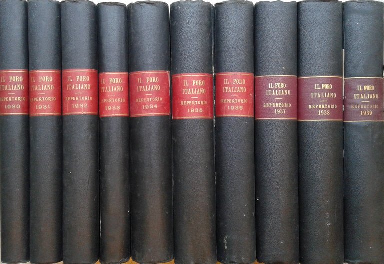Repertorio Generale Annuale del Foro Italiano. Annate 1930-1939 | Immagine Gallery 2