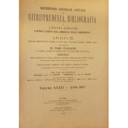 Repertorio Generale Annuale del Foro Italiano. Vol. XXXII - Anno …