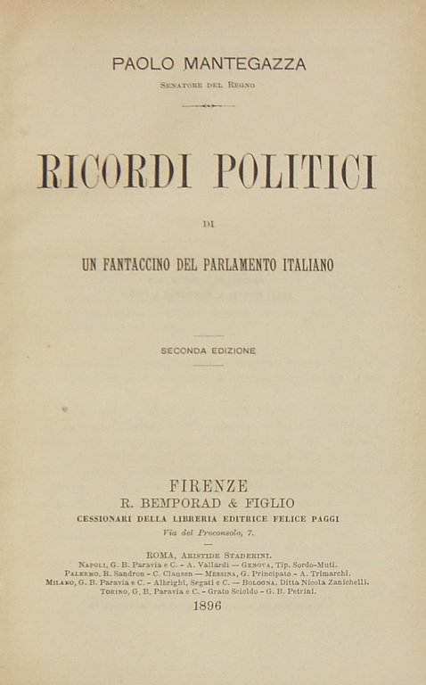Ricordi politici di un fantaccino del parlamento italiano | Immagine Gallery 2