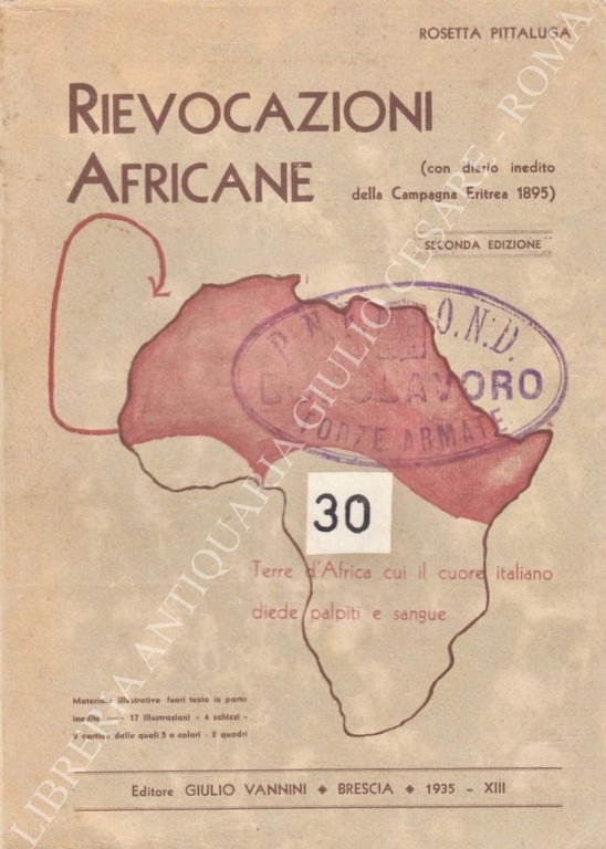 Rievocazioni africane (con diario inedito della Campagna Eritrea 1895). Terre … | Immagine Gallery 2