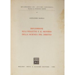 Riflessioni sull'oggetto e il metodo della scienza del diritto