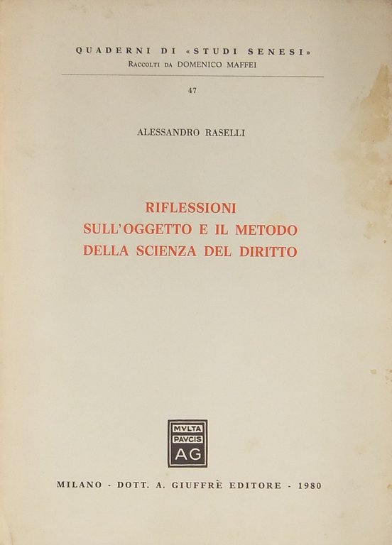 Riflessioni sull'oggetto e il metodo della scienza del diritto | Immagine Gallery 2