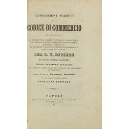 Ripetizioni scritte sul codice di commercio contenenti: La esposizione dei …