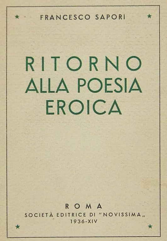 Ritorno alla poesia eroica | Immagine Gallery 2