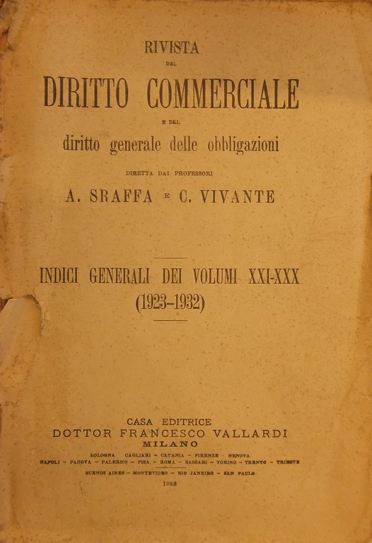 Rivista del Diritto Commerciale e del diritto generale delle obbligazioni. … | Immagine Gallery 2