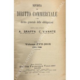 Rivista del Diritto Commerciale e del diritto generale delle obbligazioni. …
