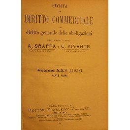 Rivista del Diritto Commerciale e del diritto generale delle obbligazioni. …