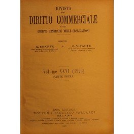 Rivista del Diritto Commerciale e del diritto generale delle obbligazioni. …