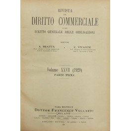 Rivista del Diritto Commerciale e del diritto generale delle obbligazioni. …