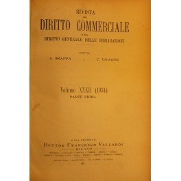 Rivista del Diritto Commerciale e del diritto generale delle obbligazioni. …