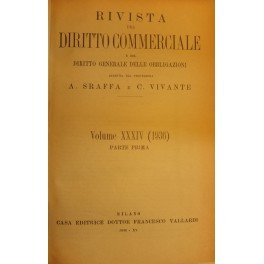 Rivista del Diritto Commerciale e del diritto generale delle obbligazioni. …