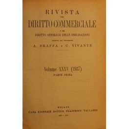 Rivista del Diritto Commerciale e del diritto generale delle obbligazioni. …