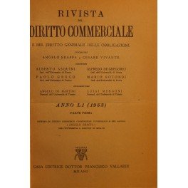 Rivista del Diritto Commerciale e del diritto generale delle obbligazioni. …