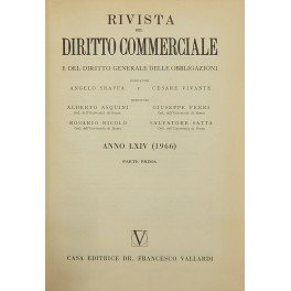 Rivista del Diritto Commerciale e del diritto generale delle obbligazioni. …