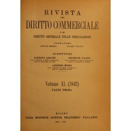 Rivista del Diritto Commerciale e del diritto generale delle obbligazioni. …