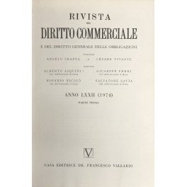 Rivista del Diritto Commerciale e del diritto generale delle obbligazioni. …