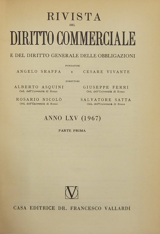 Rivista del Diritto Commerciale e del diritto generale delle obbligazioni. … | Immagine Gallery 2