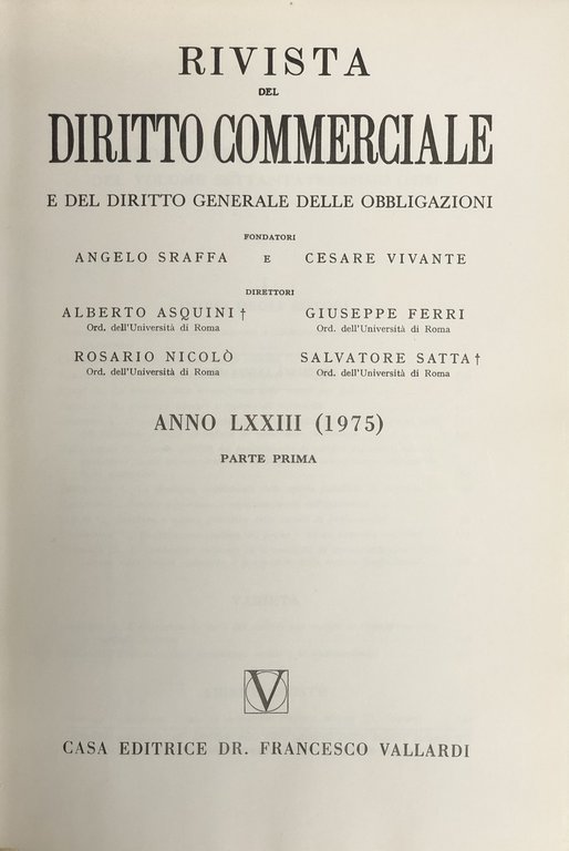 Rivista del Diritto Commerciale e del diritto generale delle obbligazioni. … | Immagine Gallery 2