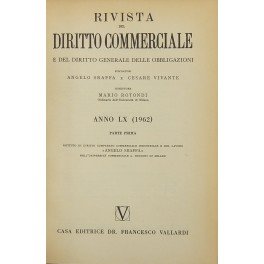 Rivista del Diritto Commerciale e del diritto generale delle obbligazioni. …