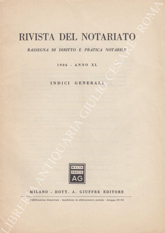 Rivista del Notariato. Rassegna di diritto e pratica notarile. Anno … | Immagine Gallery 2