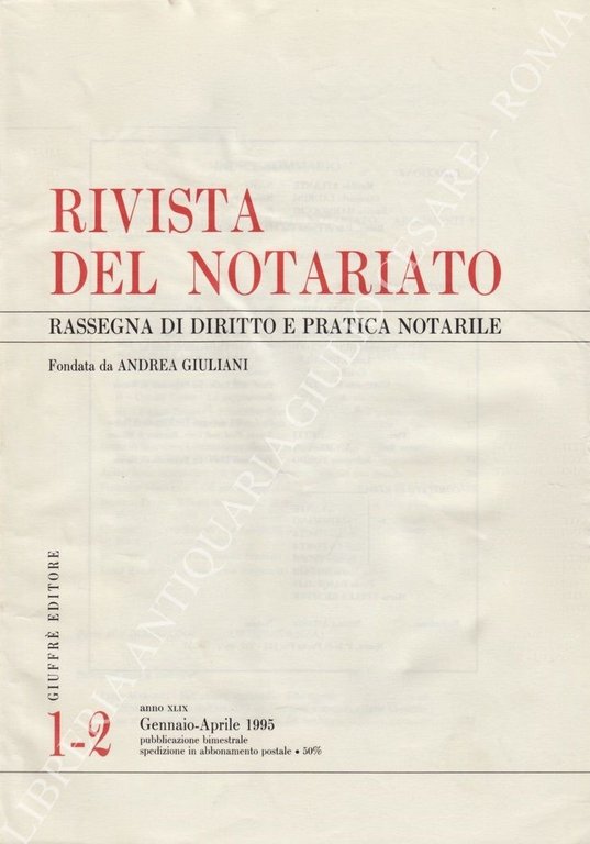 Rivista del Notariato. Rassegna di diritto e pratica notarile. Anno … | Immagine Gallery 2