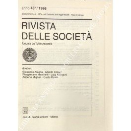 Rivista delle società. Fondata da Tullio Ascarelli. Diretta da Giuseppe …