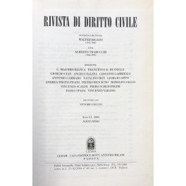Rivista di diritto civile. Anno LI - 2005