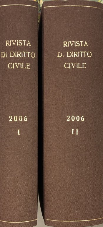 Rivista di diritto civile. Anno LII - 2006 | Immagine Gallery 2