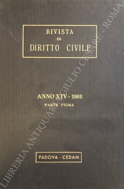 Rivista di diritto civile. Anno XIV - 1968 | Immagine Gallery 2