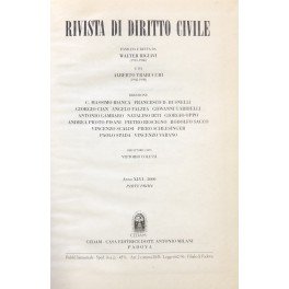 Rivista di diritto civile. Anno XLVI - 2000