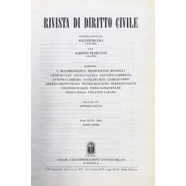 Rivista di diritto civile. Anno XLVII - 2001