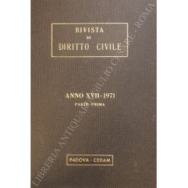 Rivista di diritto civile. Anno XVII - 1971