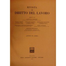 Rivista di diritto del lavoro. Anno II - 1950